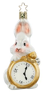 Too Late - Bunny Time<br>Inge-glas Ornament